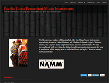Tablet Screenshot of pacificcoastpercussion.com